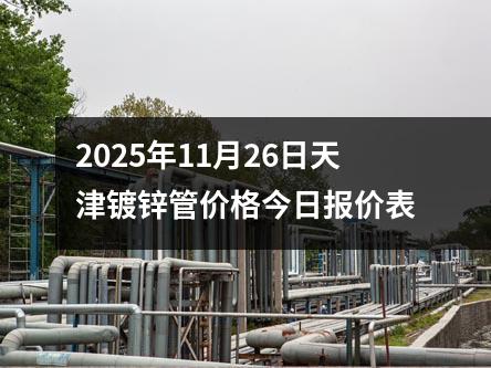 2025年11月26日天津鍍鋅管價格(gé)今日(rì)報價表