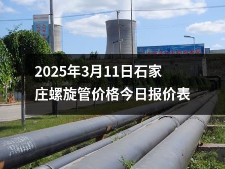 2025年（nián）3月11日石家莊螺旋（xuán）管價（jià）格今日報價表